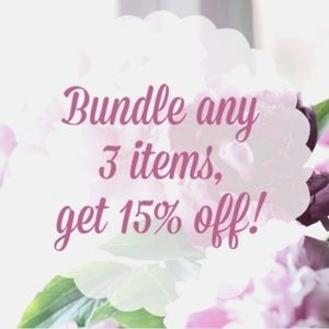 🖤Bundle 3 Items and Get 15% Off🖤